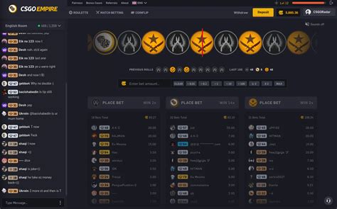 csgoempire roulette pattern